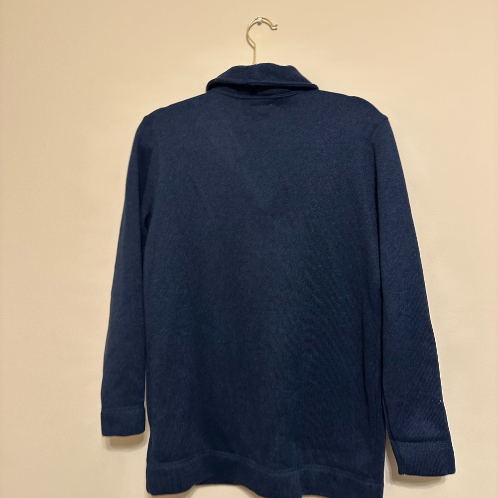 🛑SOLD🛑 Old Navy Sweater-Knit Fleece Navy Blue Cardigan for Boys Size XXL (18) - Picture 3 of 5